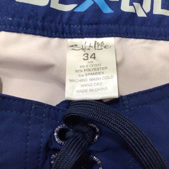 SALT LIFE SLX-QD Board Shorts Size 34, Orange, Blue, Black - Picture 3 of 10